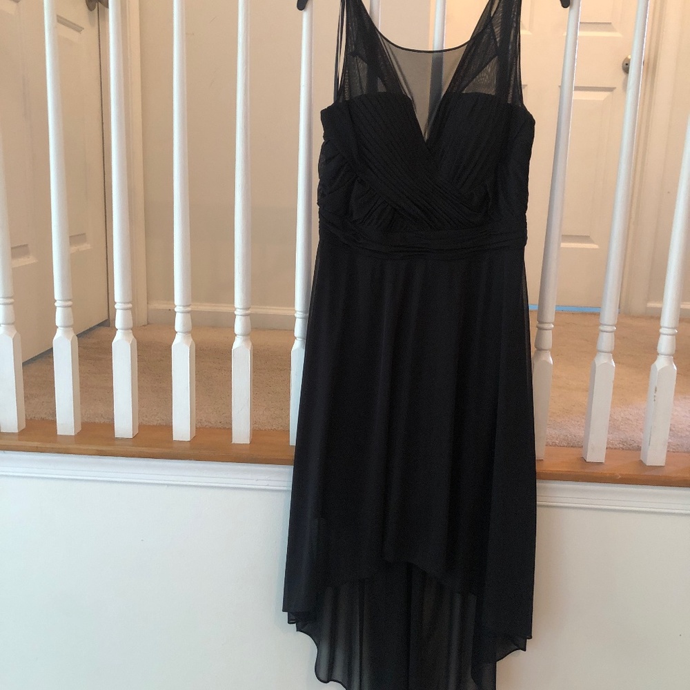 Black tiered dress